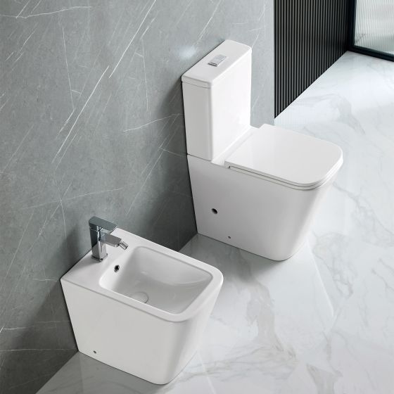 SET TOILET L.P. CISTERN COVER (INSIDE) LT 2175A-R RIMLESS BIANCO GLOSSY
