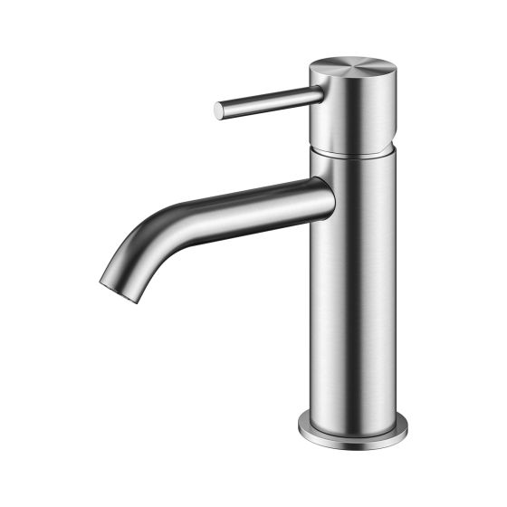 MIXER TAP FOR WASH BASIN S2058 BRUSHED STEEL ETERNITY 316