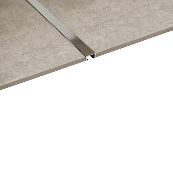 TILE PROFILE XQ-Y15 (RD-Y15) H8x2500mm BRIGHT SILVER - ROUND HOLES