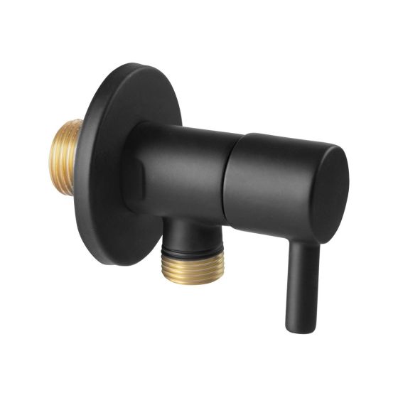 ANGLE VALVE Z295-BL BLACK 1/2x3/8 ROTONDO