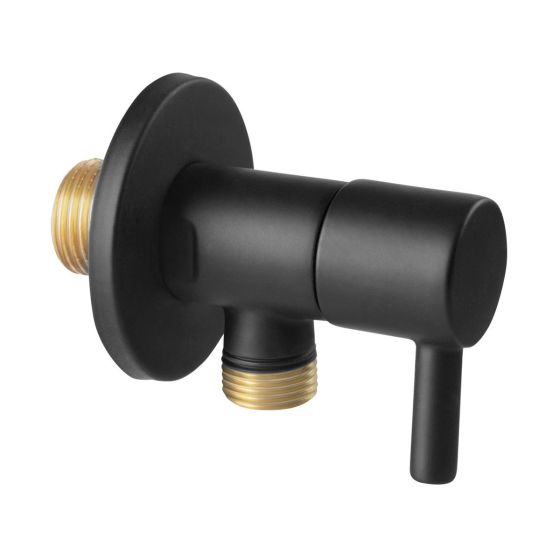 ANGLE VALVE Z296-BL BLACK  1/2x1/2 ROTONDO