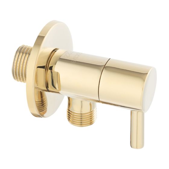 ANGLE VALVE Z296-G GOLD 1/2x1/2 ROTONDO